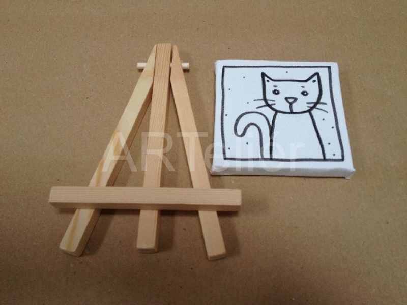 Stojánek a obrázek mini - kočička
